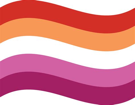 Lesbian Pride Flag LGBT Symbol In Shape Vector Art At Vecteezy