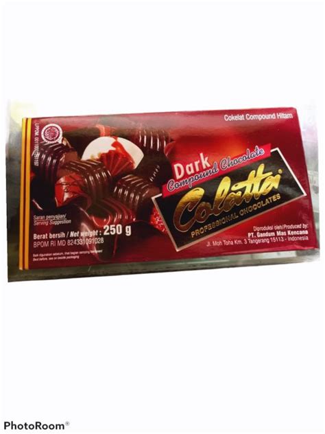 Coklat Batang Colatta Dcc Coklat Compound Hitam Gr Lazada Indonesia