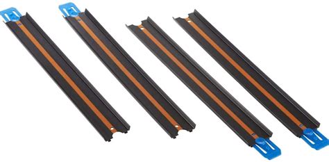 Hot Wheels Track Builder System Straight Track Pack Black Orange