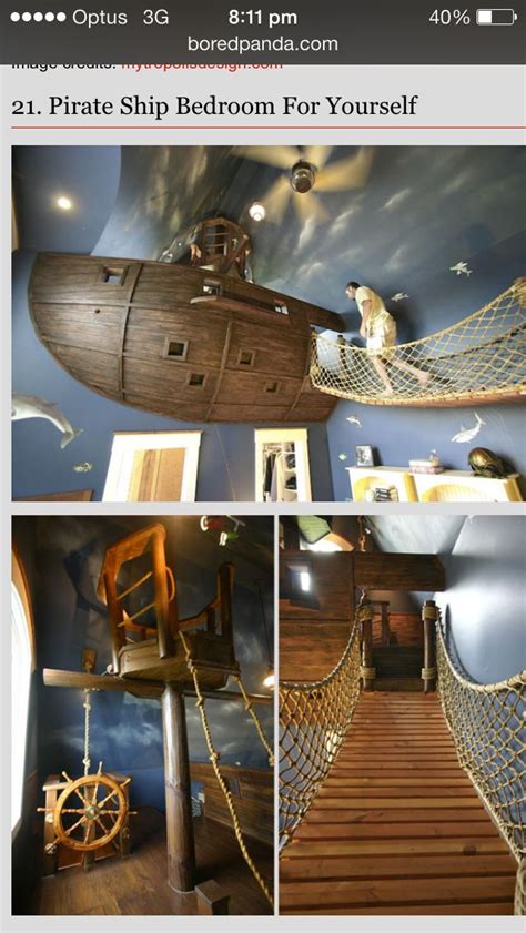 Pirate Ship Cubby Inside Dream House Ideas Bedrooms Pirate Ship Bedroom Dream Rooms