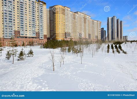 A winter view in Astana editorial stock photo. Image of sunny - 51815553