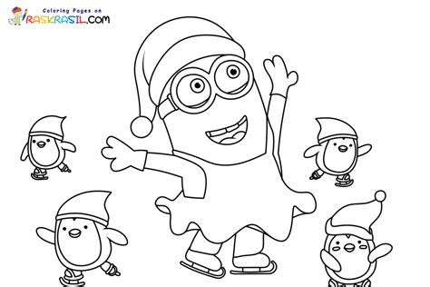 Disegni Di Natale Minion Da Colorare