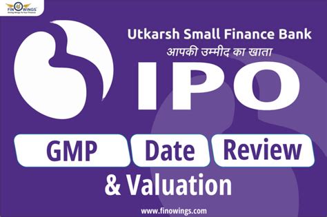 Utkarsh Small Finance Bank IPO Gmp Edu Press Publishers