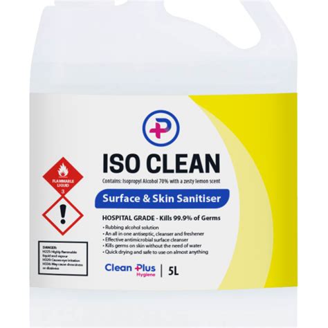 Clean Plus ISO Clean Surface Skin Sanitiser 5L Gensan Hygiene