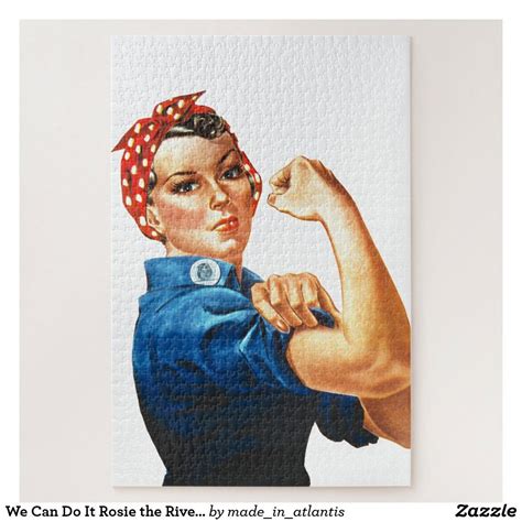 We Can Do It Rosie The Riveter Women Power Jigsaw Puzzle Image Painting