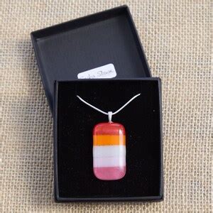 Lgbtq Necklace With Box Gay Pride Pendant Lesbian Bisexual Transgender Non Binary Asexual