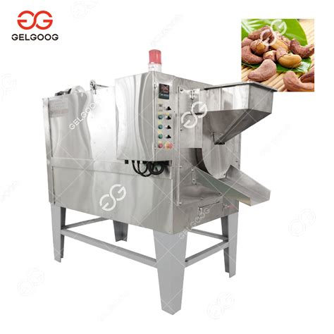 Fast Heating Cashew Hazelnut Kernel Roaster Machine Cashew Nut Roasting