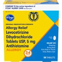 Kroger Allergy Relief Tablets Levocetirizine Dihydrochloride Count