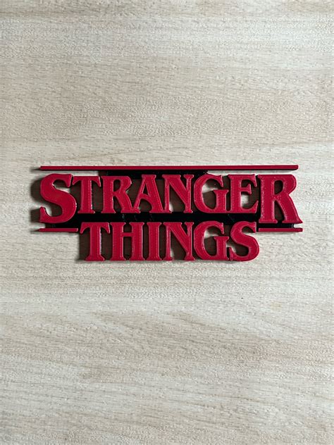 Archivo Stl Logo Stranger Things Colores Dise O Para Descargar Y