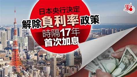 日本央行決定解除負利率政策 時隔17年首次加息 財經快訊 點新聞