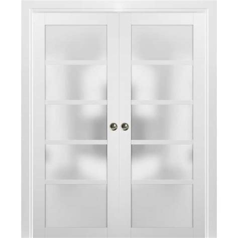 Sartodoors 4002 48 In X 96 In Single Panel White Finished Solid Mdf