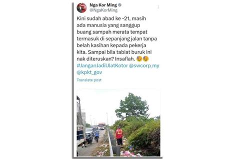 KPKT Arah PBT Kompaun Individu Buang Sampah Keluar Kenderaan WilayahKu