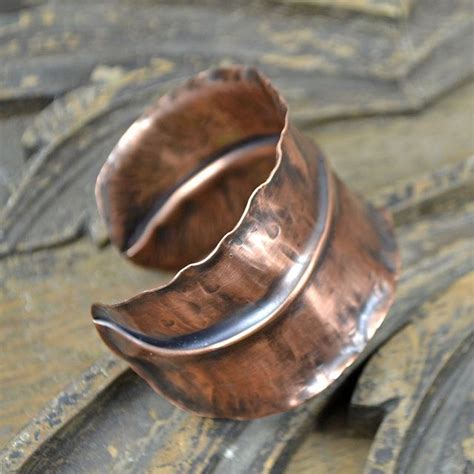 Copper Fold Formed Bracelet Copper Jewelry Copper Cuff Bracelet