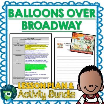 Balloons Over Broadway By Melissa Sweet Lesson Plan And Google Activities