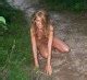 Seductive Blonde Model Is All Naked Outdoors