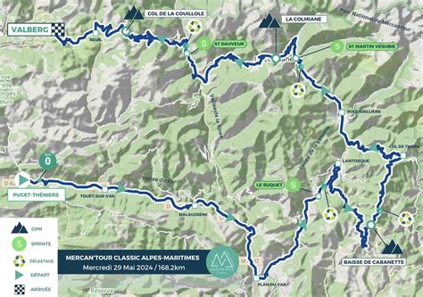 Mercan Tour Classic Alpes Maritimes 2024 Parcours détaillé