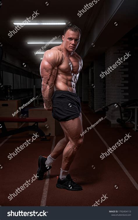 Portrait Handsome Sporty Man Naked Muscular Stock Photo Shutterstock