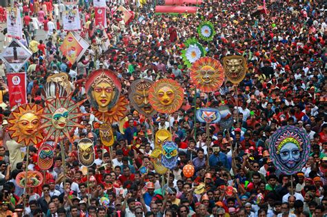 Bangladeshis celebrate pohela Boishakh or Bengali New Year 1422 - zakir ...