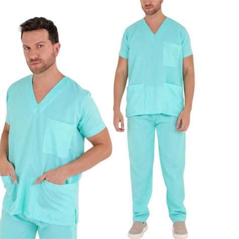 Conjunto Pijama Cirurgico Scrub Microfibra Gabardine Masculino Shop