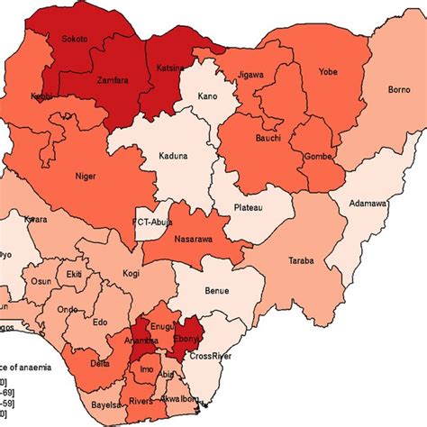 The Prevalence Of Anaemia Among Women Of Reproductive Age By States