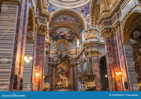 San Carlo Al Corso Church, Rome, Italy Editorial Stock Photo - Image of ...