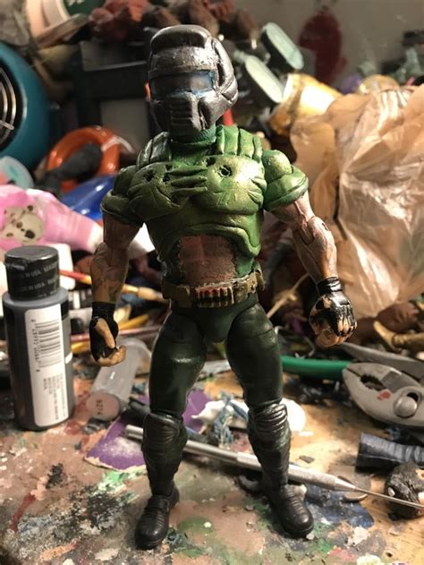 I thought I’d post my custom DoomGuy action figure that I made hope y ...