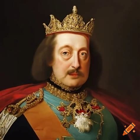 Portrait Of King Ferdinand Ii In Royal Attire On Craiyon