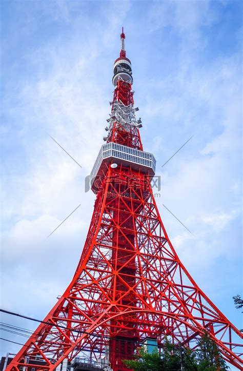 日本东京铁塔高清摄影大图 千库网