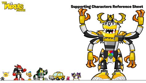 mixels  supporting characters reference sheet fandom