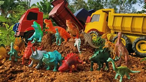 Wow Truk Oleng Hewan Angkut Dinosaurus Warna Warni Albertosaurus