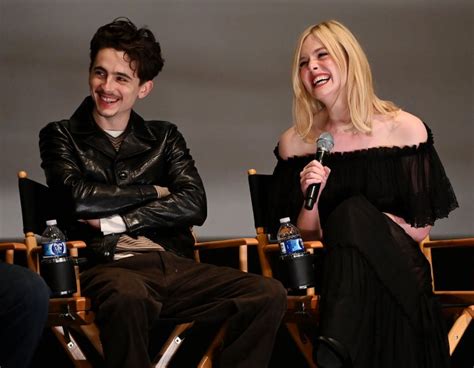 Timothee Chalamet And Elle Fanning Nail Wickeds Holding Space Meme