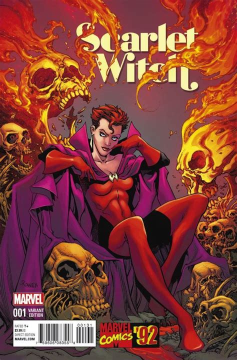 Scarlet Witch Vol 2 1 Marvel 92 Variant Cover By Tom Raney Scarlet Witch Comic Scarlet