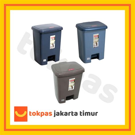 Jual Lion Star Tempat Sampah Injak Segi 25 L Tong Sampah Injak Wadah