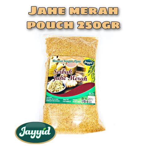 Jual Jahe Merah Instant Plus Gula Aren POUCH 250gr Shopee Indonesia