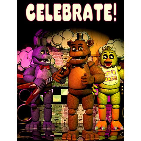 Poster Five Nights At Freddys Celebrate Shopee Brasil