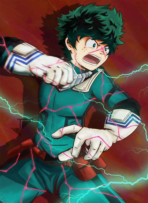 ArtStation - Midoriya "Deku" Izuku - One for All (Full Cowl)