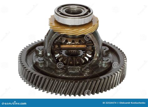 Differential Of The Gearbox, Isolated On White Background Stock Photo ...