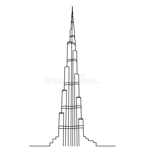 Discover More Than 82 Burj Khalifa Sketch Best Seven Edu Vn