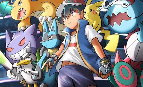 Pikachu Ash Ketchum Lucario Gengar Dragonite And More Pokemon