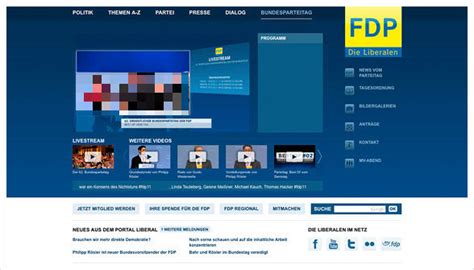 FDP Homepage – Design Tagebuch
