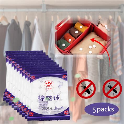 5Pack Moth Repellent for Closets, Moth Balls Get Rid of Moths from