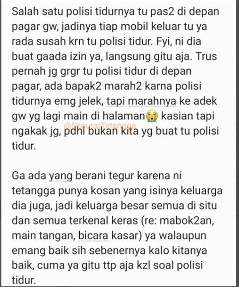 Duh Apes Orang Ini Curhat Tetangga Bikin Tiga Polisi Tidur Tinggi