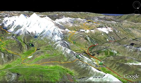 Cordillera Huayhuash trekking circuit map Peru