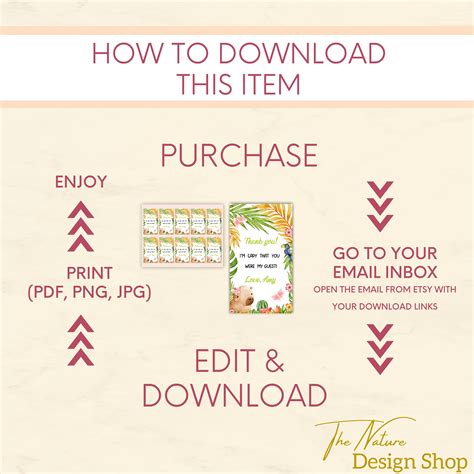 Editable Capybara Birthday Tag Capybara Favor Tags Capybara - Etsy