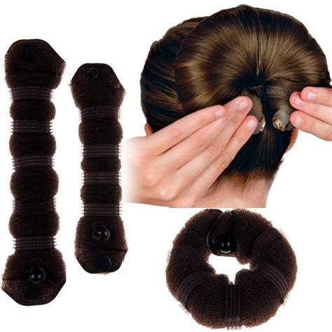 Pcs Hair Styling Sponge Magic Donut Bun Maker Former Ring Shaper