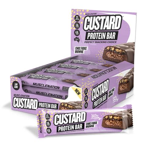 Muscle Nation Custard Protein Bar Sprint Fit NZ