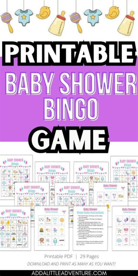 Baby Shower Bingo - A Fun Baby Shower Game