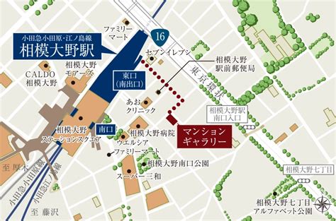 現地案内図｜リーフィアレジデンス古淵【公式】相模原市中央区、jr横浜線「古淵」駅徒歩7分の新築分譲マンション