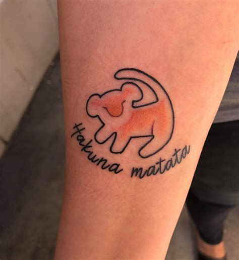 Hakuna Matata Tattoo Ideas Celebrating A Life Without Worries