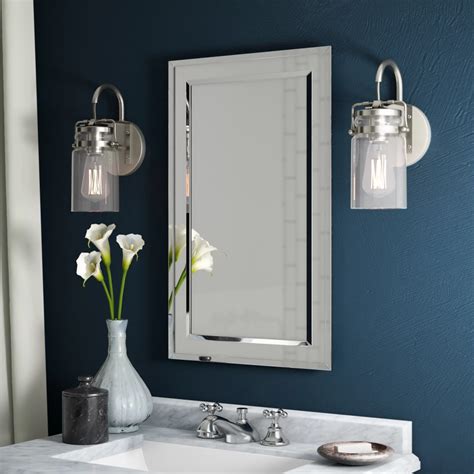 Saracen W H Recessed Frameless Medicine Cabinet With Mirror And